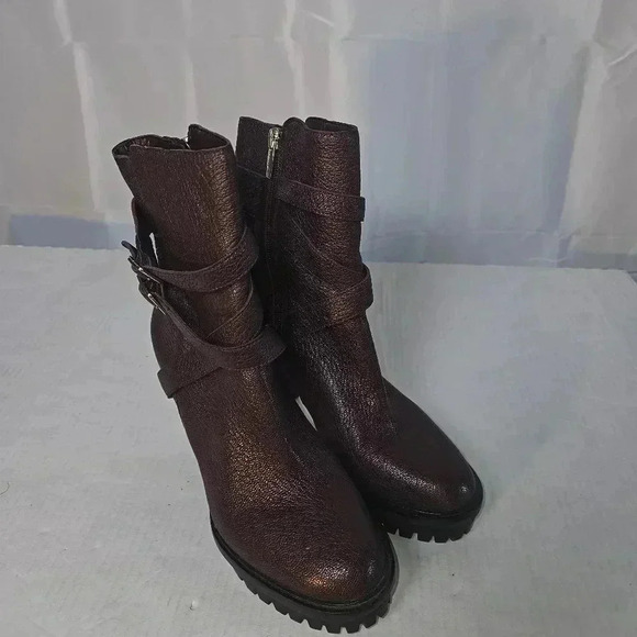Vince Camuto Elisen Leather Midcalf Boots Sz 8M‎ - Picture 2 of 13